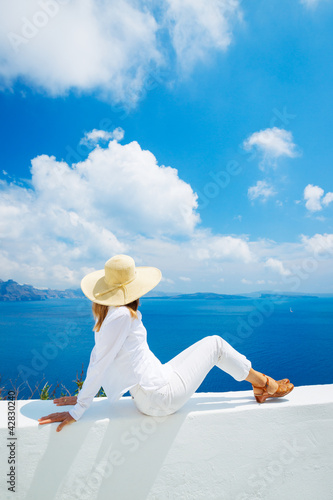 Photo: Tourist Relaxing on Vacation Tourist Relaxing on Vacation
