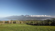 Full View of Tahiti Island and Mountains