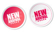 New arrival stickers