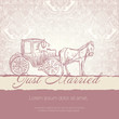 Vector: Wedding card with typographics template. Vector EPS10. Wedding card with typographics template. Vector EPS10.