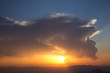 Sonnenuntergang im Gebirge
