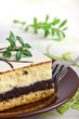 Foto: Delicious sweet cheesecake with poppy seed Delicious sweet cheesecake with poppy seed