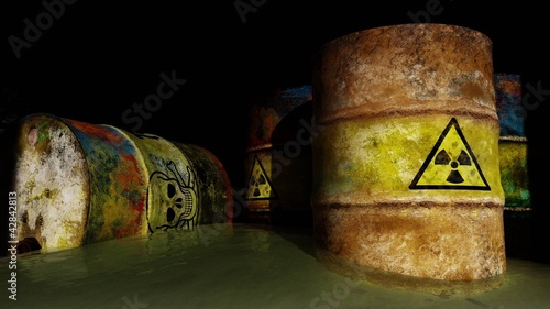 Illustration: Toxic radioactive waste Toxic radioactive waste