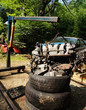 Hanging Car Engine