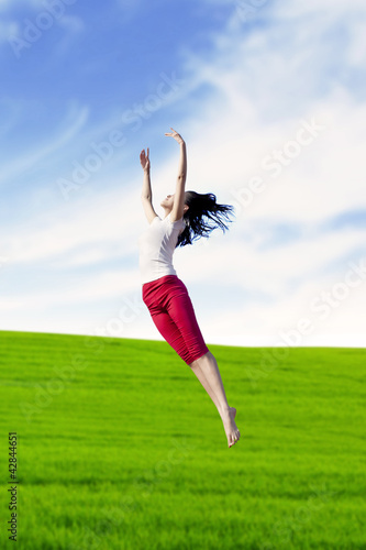 Photo: Woman dancing in nature Woman dancing in nature
