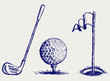 Golf icon set