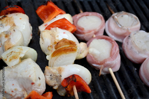 Photo: Grilling Kabobs Grilling Kabobs