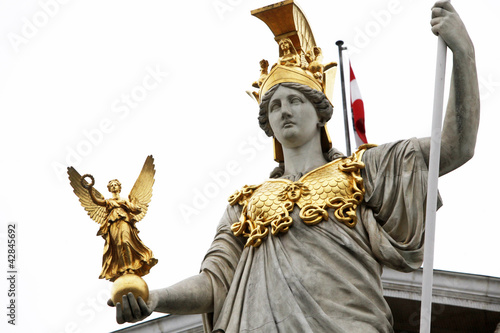 Photo: Pallas Athene in front of Austrian parliament Pallas Athene in front of Austrian parliament