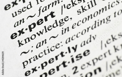 Photo: expert word expert word