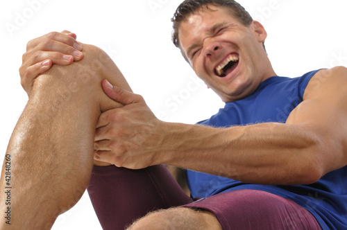 Photo: Knee and hamstring injury Knee and hamstring injury