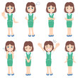 若いビジネスレディのポーズ集