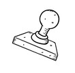 stamper in doodle style