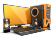 Illustration: Computer orange Computer orange