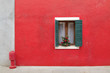 Photo: Red fire hydrant outside a red house. Red fire hydrant outside a red house.