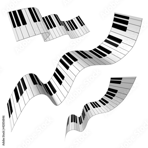 Vector: Piano keys, vector background Piano keys, vector background