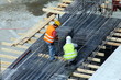 Construction site of a new skyscraper