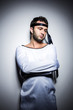 crazy guy in a straitjacket