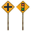 Old traffic sign