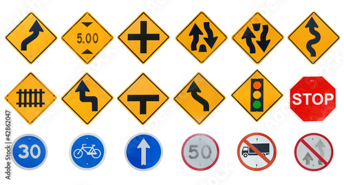 Photo: Traffic sign collections Traffic sign collections