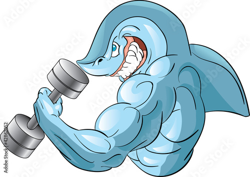 Vector: gym shark gym shark
