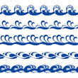 Seamless wave borders