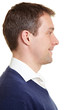 Portrait im Profil eines Mannes