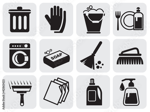 Vector: cleaning icons cleaning icons