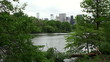 View of the Manhattan skyscrapers from the Central Park