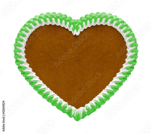Foto: Grünes Lebkuchenherz Grünes Lebkuchenherz
