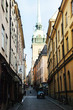 A beautiful old street view in Stockholm, Sweden