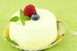 pistachio parfait with red fruits
