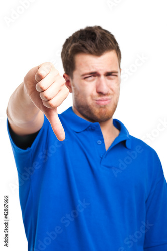 Photo: Ma showing thumb down Ma showing thumb down