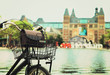 Bicycle with I Amsterdam sign