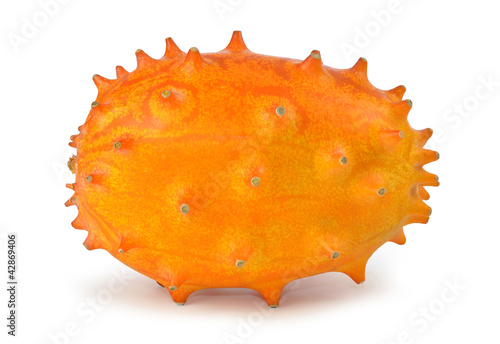 Photo: kiwano melon isolated on white kiwano melon isolated on white