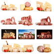 Collage di insaccati e formaggi