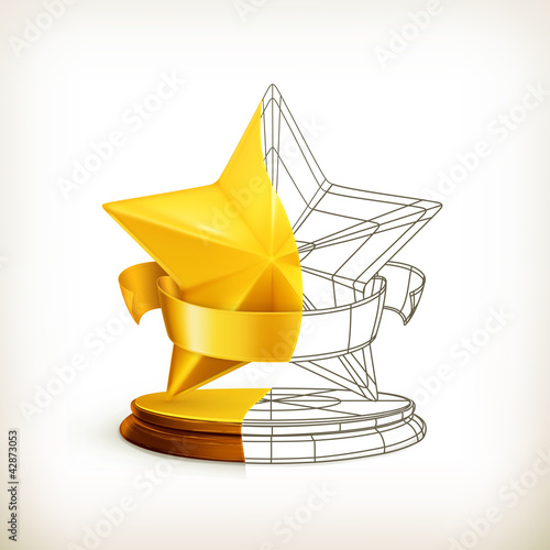 Vector: Award half stars Award half stars