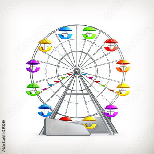 Vector: Ferris wheel Ferris wheel