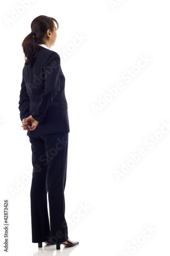 Photo: Senior Asian Business Woman from the Back Senior Asian Business Woman from the Back