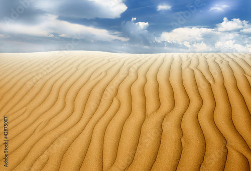 Photo: sand desert landscape sand desert landscape