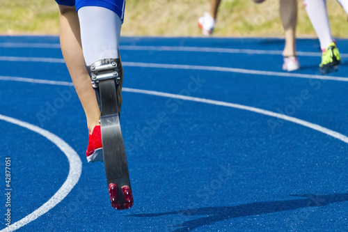 Photo: handicapped sprinter handicapped sprinter