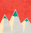 Mountain landmark. Landscape