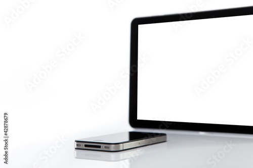 Photo: smartphone und tablet smartphone und tablet