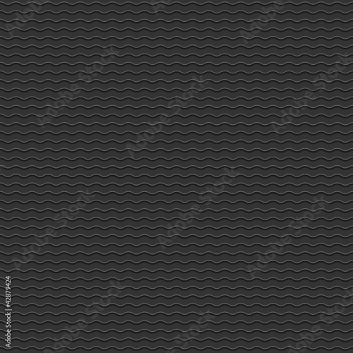 Vector: Black seamless pattern with stylized waves Black seamless pattern with stylized waves