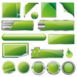 Green Collection Vector-Button-Set