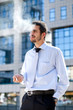 Photo: Businessman smoking Businessman smoking