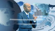 Ethnic Businessman Virtual Business Environment