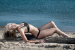 Foto: woman on beach woman on beach