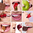 collage of woman’s mouth