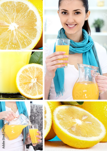 Photo: collage of lemon collage of lemon