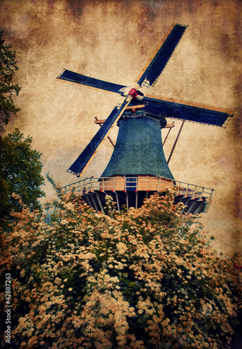 Photo: Old mill in Keukenhof Old mill in Keukenhof